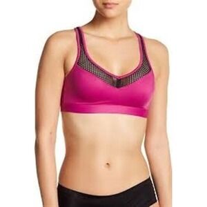 NEW Wacoal 32A/B Wire Free Medium Impact Sport Bra 852214 Purple 123743